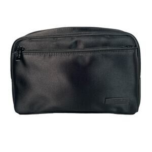 CHANEL Everyday Cosmetic Travel Pouch Clutch Black Nylon Medium